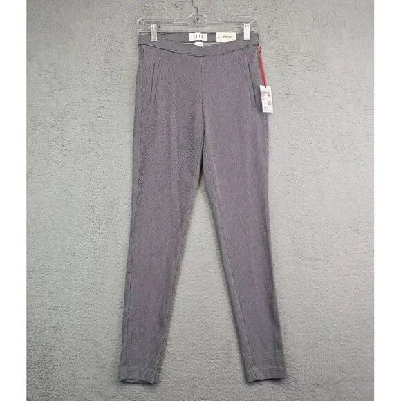 Elle Dress Pants Womens XS Long Skinny Pull On Mid Rise Work Preppy Academia - Picture 1 of 15
